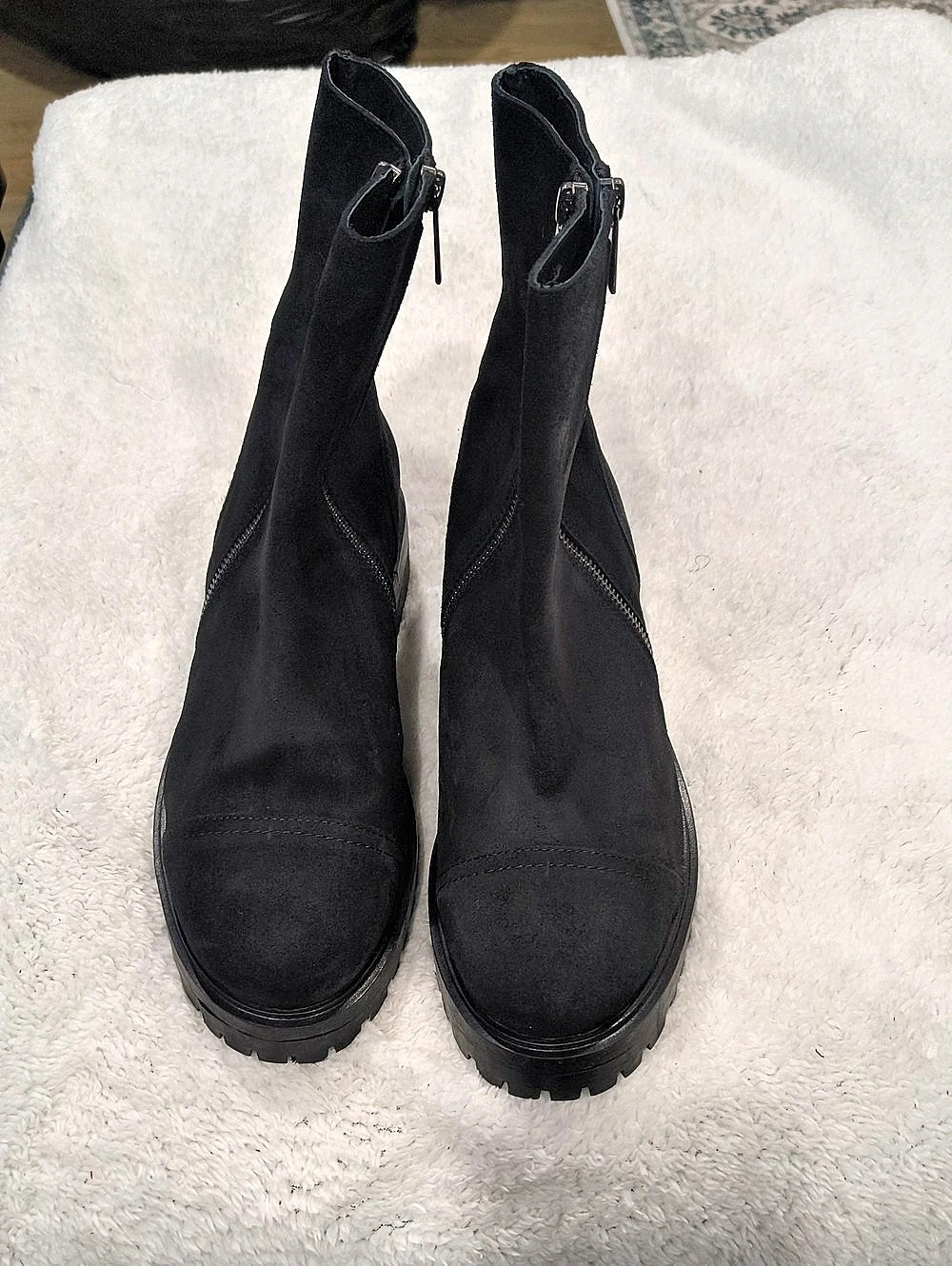 THURSDAY Legend Chelsea Black Leather Boots US 12